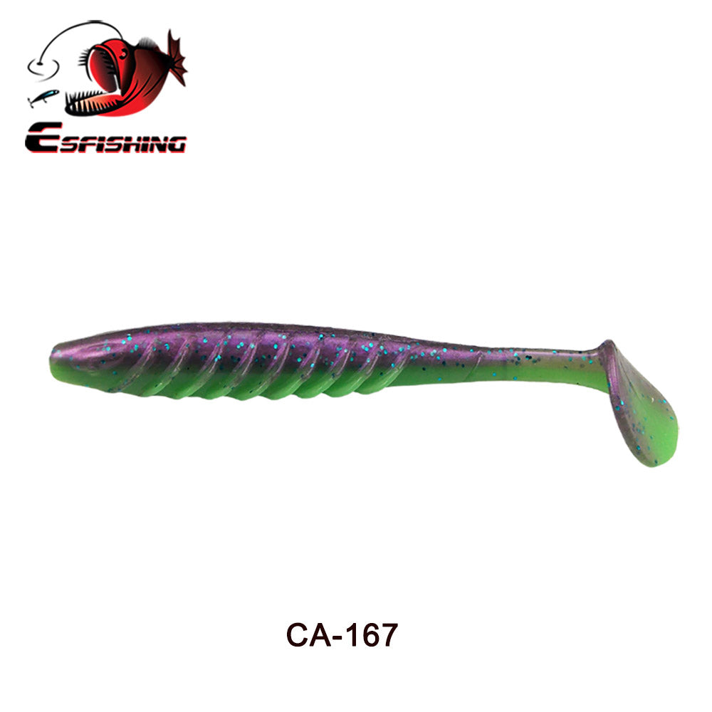 Soft fishing lure Ripple Shad 125mm for pike perch fishing 12PCS