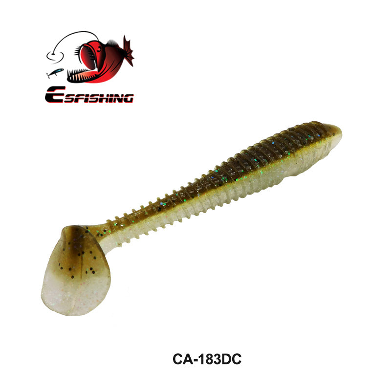 Plastic-lure-grey-color-fishing